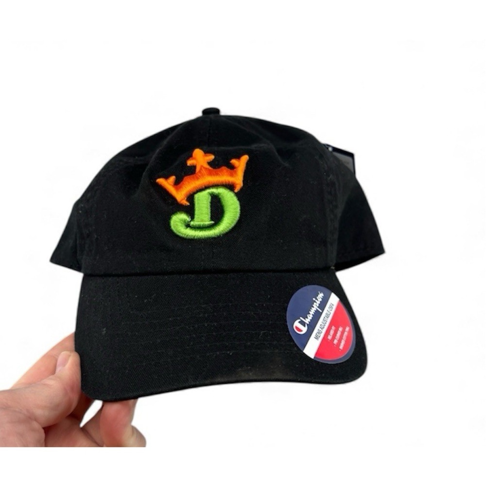 Champion Draft Kings Black Adjustable Dad Hat Embroidered OSFA‎ NWT